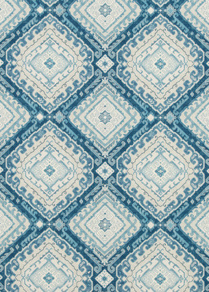Rozel Indigo by Baker Lifestyle Designer Fabric