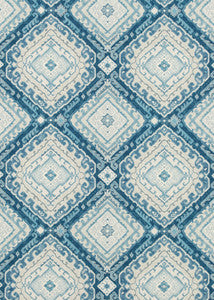 Rozel Indigo by Baker Lifestyle Designer Fabric