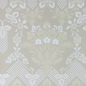 Drummond Damask Stone by Lee Jofa Modern Designer Wallcovering