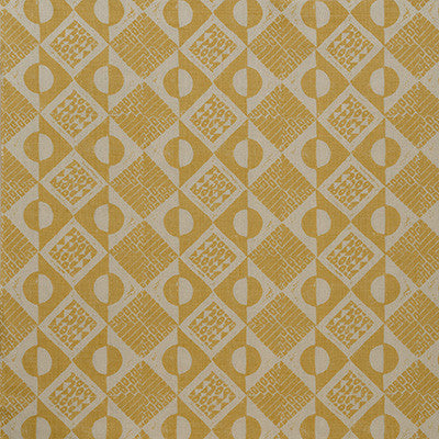 Circles And Squares Ochre by Lee Jofa Designer Fabric