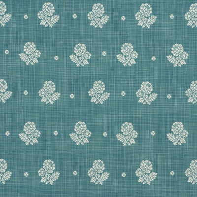 Provence Flower Blue by Mulberry Designer Fabric