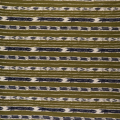 Bandas Verde/Navy by Gaston Y Daniela Designer Fabric
