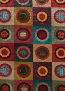 Dress Circle Velvet Red/Plum by Mulberry Designer Fabric