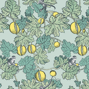 Frutto Proibito Seafoam & Lemon by Cole & Son Designer Wallcovering
