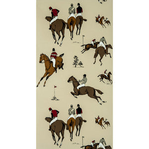 Hipodromo Crudo/Rojo by Gaston Y Daniela Designer Wallcovering