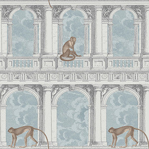 Procuratie Con Vista Stone & Powder Blue by Cole & Son Designer Wallcovering