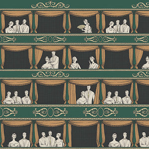 Teatro Racing Car Green by Cole & Son Designer Wallcovering