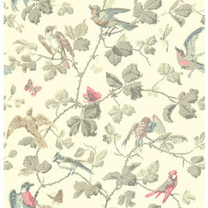 Winter Birds Linen by Cole & Son Designer Wallcovering