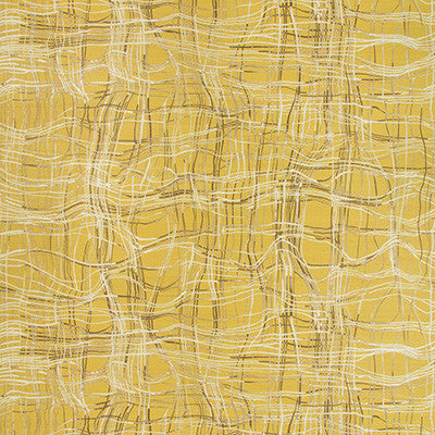 Entangle Paper Mustard by Lee Jofa Modern Designer Wallcovering