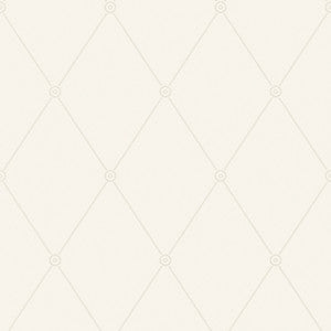 Large Georgian Rope Trellis Ivory by Cole & Son Designer Wallcovering