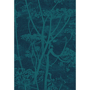 Cow Parsley Petrol & Ink by Cole & Son Designer Fabric