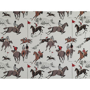 Hipodromo Crudo/Rojo by Gaston Y Daniela Designer Fabric