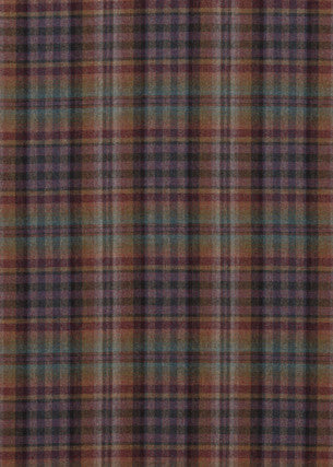 Nevis Teal/Sienna/Mauve by Mulberry Designer Fabric