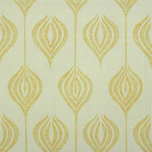 Tulip White/Yellow by Groundworks Designer Fabric
