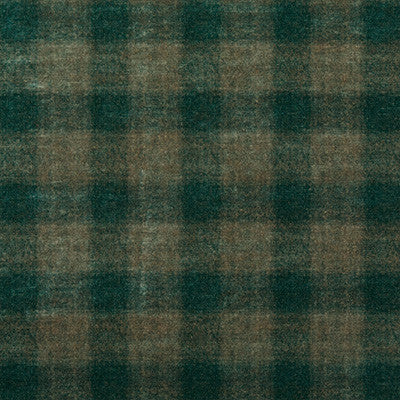 Highland Check Teal by Mulberry Designer Fabric