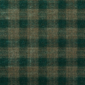 Highland Check Teal by Mulberry Designer Fabric
