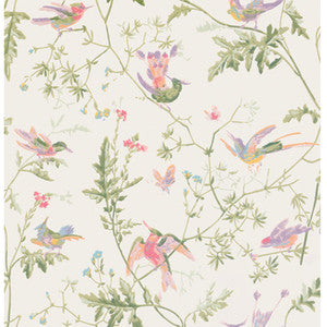 Hummingbirds Soft Multi-Colour by Cole & Son Designer Wallcovering