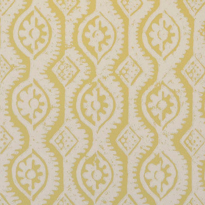 Small Damask Yellow by Lee Jofa Designer Wallcovering