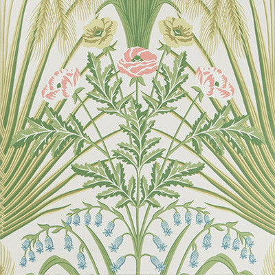 Bluebell Spring Green/Crm by Cole & Son Designer Wallcovering