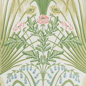 Bluebell Spring Green/Crm by Cole & Son Designer Wallcovering