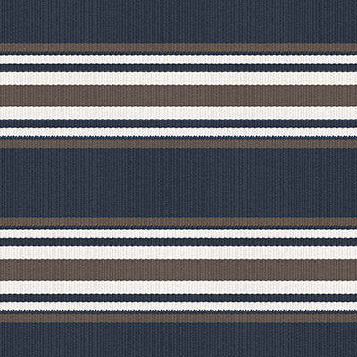 Pinilla Navy/Marron by Gaston Y Daniela Designer Fabric