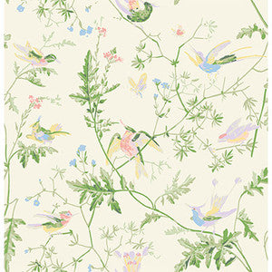 Hummingbirds Bright Multi by Cole & Son Designer Fabric