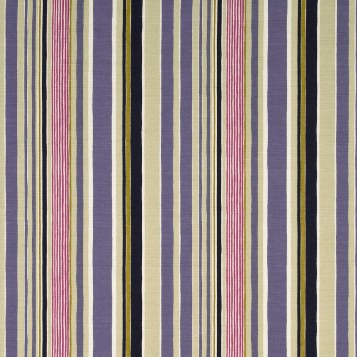 Mallow Stripe Damson/Mauve/Taupe by Baker Lifestyle Designer Fabric