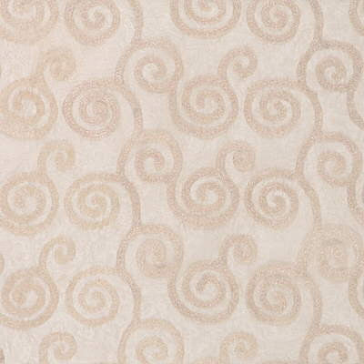 Filigree Sheer Cream by Groundworks Designer Fabric