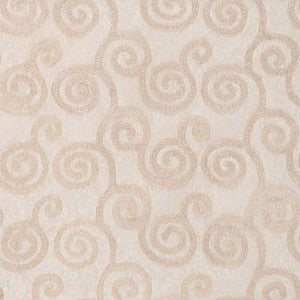 Filigree Sheer Cream by Groundworks Designer Fabric