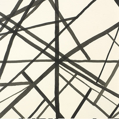 Channels Paper Ebony/Ivry by Groundworks Designer Wallcovering