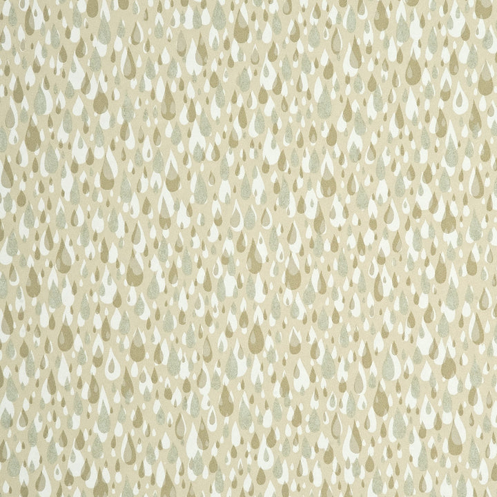April Showers Biscuit/Silver by Baker Lifestyle Designer Wallcovering