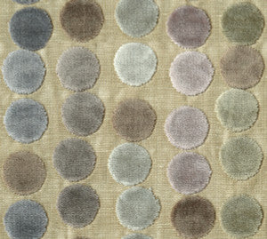 Darley Spot Soft Mauve/Taupe/Silver by Baker Lifestyle Designer Fabric