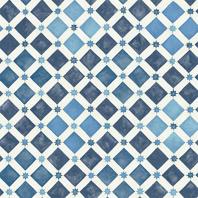 Zellige China Blue & White by Cole & Son Designer Wallcovering