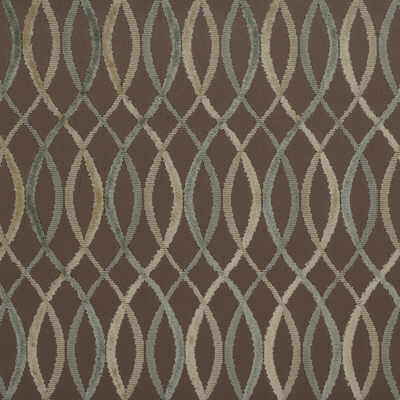 Infinity Taupe/Aqua by Groundworks Designer Fabric
