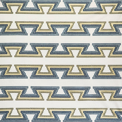 Trazo Azul/Lima by Gaston Y Daniela Designer Fabric