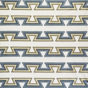 Trazo Azul/Lima by Gaston Y Daniela Designer Fabric