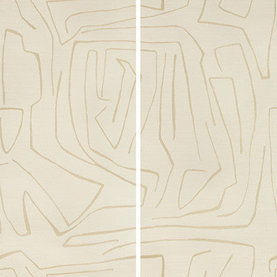 Graffito Ii Parchment by Groundworks Designer Wallcovering