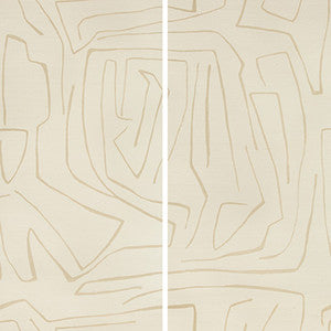 Graffito Ii Parchment by Groundworks Designer Wallcovering