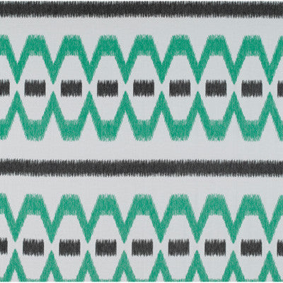 Lampedusa Onyx/Verde Menta by Gaston Y Daniela Designer Fabric