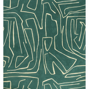 Graffito Teal/Pearl by Groundworks Designer Wallcovering