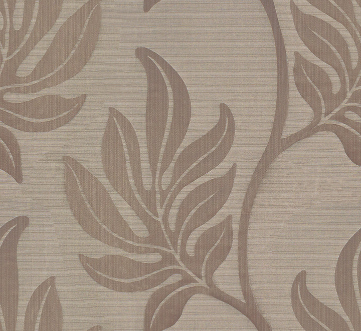 Leaf Strie Taupe by Groundworks Designer Fabric