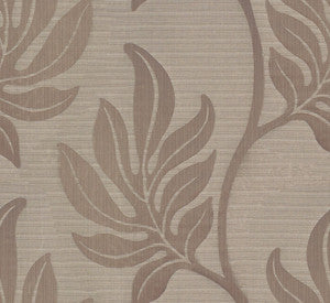 Leaf Strie Taupe by Groundworks Designer Fabric