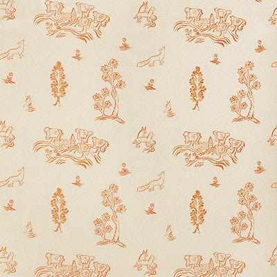 Friendly Folk Melon Orange by Kravet Couture Designer Fabric