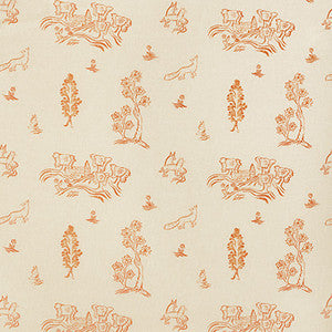 Friendly Folk Melon Orange by Kravet Couture Designer Fabric