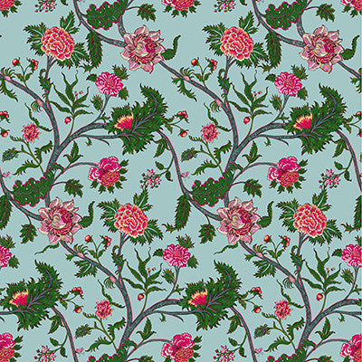Palampore Azul by Gaston Y Daniela Designer Fabric
