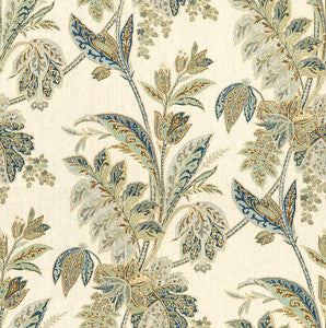 Ishana Indigo/Sky by Baker Lifestyle Designer Fabric