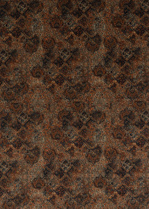 Bohemian Velvet Teal/Spice by Mulberry Designer Fabric