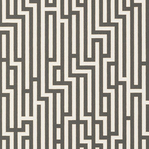 Fretwork Charcoal by G P & J Baker Designer Wallcovering