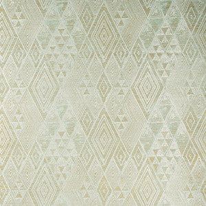 Marula Paper Aqua/Gold by Lee Jofa Designer Wallcovering