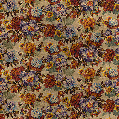 Botanica Velvet Red/Plum by Mulberry Designer Fabric